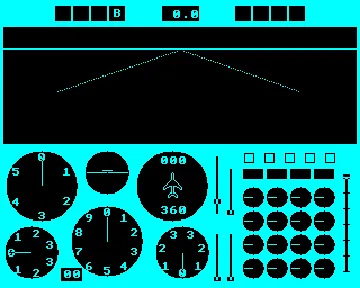 747 Flight Simulator (1983)(D.A.C.C. Ltd.) screen shot game playing